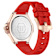 Plein Lady Royal Crystal Silver Dial Silicone Strap Watch