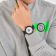 City Rush Stainless Steel Case Silicone Strap Watch