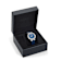 V-Chrono Square Blue Dial Leather Strap Watch