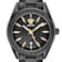 V-Code GMT Black Sunray Dial Black Stainless Steel Bracelet Watch