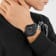Rampage Black Dial IP Black Bracelet Watch
