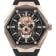 The $kull Spikes Black Dial Silicone Strap Watch