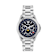 V-Galaxy Moonphase Blue Dial Stainless Steel Bracelet Watch