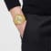 Hellenyium Chrono Petite Yellow Stainless Steel Bracelet Watch
