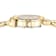 Ferragamo Gancino Silver Tone Dial Yellow Stainless Steel Bracelet Watch