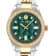 Queen Crystal Green Dial Stainless Steel Bracelet Watch
