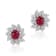 Andreoli Ruby And Diamond Earrings