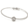 Andreoli Round Shaped Invisible Diamond Bangle Bracelet