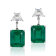 Andreoli Emerald And Diamond Earrings
