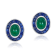 Andreoli Emerald And Sapphire Earrings