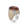 Andreoli Enamel Citrine And Diamond Ring