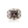 Andreoli Enamel Smokey Topaz And Diamond Ring