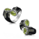 Andreoli Black Enamel Peridot And Diamond Ring