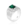 Andreoli Diamond And Emerald Ring