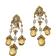 Andreoli 18K two tone Gold 2.94 ct Diamond 42.31 ct Citrine Chandelier Earrings