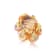 Andreoli Orange Mother of Pearl Citrine And Diamond Ring