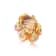 Andreoli Orange Mother of Pearl Citrine And Diamond Ring