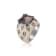 Andreoli Enamel Smokey Topaz And Diamond Ring