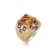 Andreoli Enamel Citrine And Diamond Ring