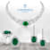 Andreoli Emerald And Diamond Earrings