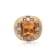 Andreoli Enamel Citrine And Diamond Ring
