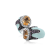 Andreoli Enamel Citrine, Pink Topaz, And Diamond Ring
