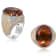 Andreoli Enamel Citrine And Diamond Ring