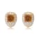 Andreoli Enamel Citrine And Diamond Earrings