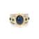 Andreoli Sapphire, Emerald, And Diamond Ring
