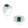 Andreoli Diamond And Emerald Ring