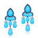 Andreoli Turquoise, Sapphire, And Diamond Earrings