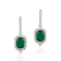 Andreoli Emerald And Diamond Earrings