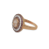 18K Gold Over Sterling Silver Morganite,Rhodolite And White Topaz Ring
2.97 ctw