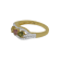 18K Gold Over Sterling Silver Multi Tourmaline And Natural Zircon Ring 1ctw