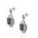 Sterling Silver Ametrine,White Topaz And Natural Zircon Earrings 11.14ctw