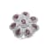 Rhodium Over Sterling Silver Rhodolite And Natural Zircon Ring 5.62ctw
