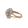 18K Gold Over Sterling Silver Kunzite And Natural Zircon Ring 5.73ctw