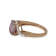 18K Gold Over Sterling Silver Kunzite,Ruby And Natural Zircon Ring 3.67ctw