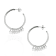 Sterling Silver Tsavorite And Crystal Drops Hoops 10.38ctw