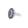 Rhodium Over Sterling Silver Tanzanite And Natural Zircon Ring 4.36ctw