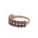 18K Gold Over Sterling Silver Ruby And White Topaz Ring 3.32ctw