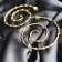 14k Yellow Gold Overlay on Brass Large Mod Spiral Hoops