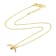 14k Yellow Gold Overlay on Brass Eclipse Necklace