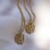14k Yellow Gold Overlay on Brass Mini Mod Spiral Necklace