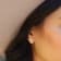14k Yellow Gold Overlay on Brass Canyon Stud Earrings