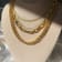 14k Yellow Gold Overlay on Brass Boxxie Chain