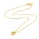 14k Yellow Gold Overlay on Brass Mini Mod Spiral Necklace