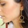 14k Yellow Gold Overlay on Brass Skye Drop Earrings