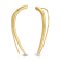 14k Yellow Gold Overlay on Brass Sleek Talon Ear Climber