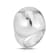 14k White Gold Over Brass Dome Ring